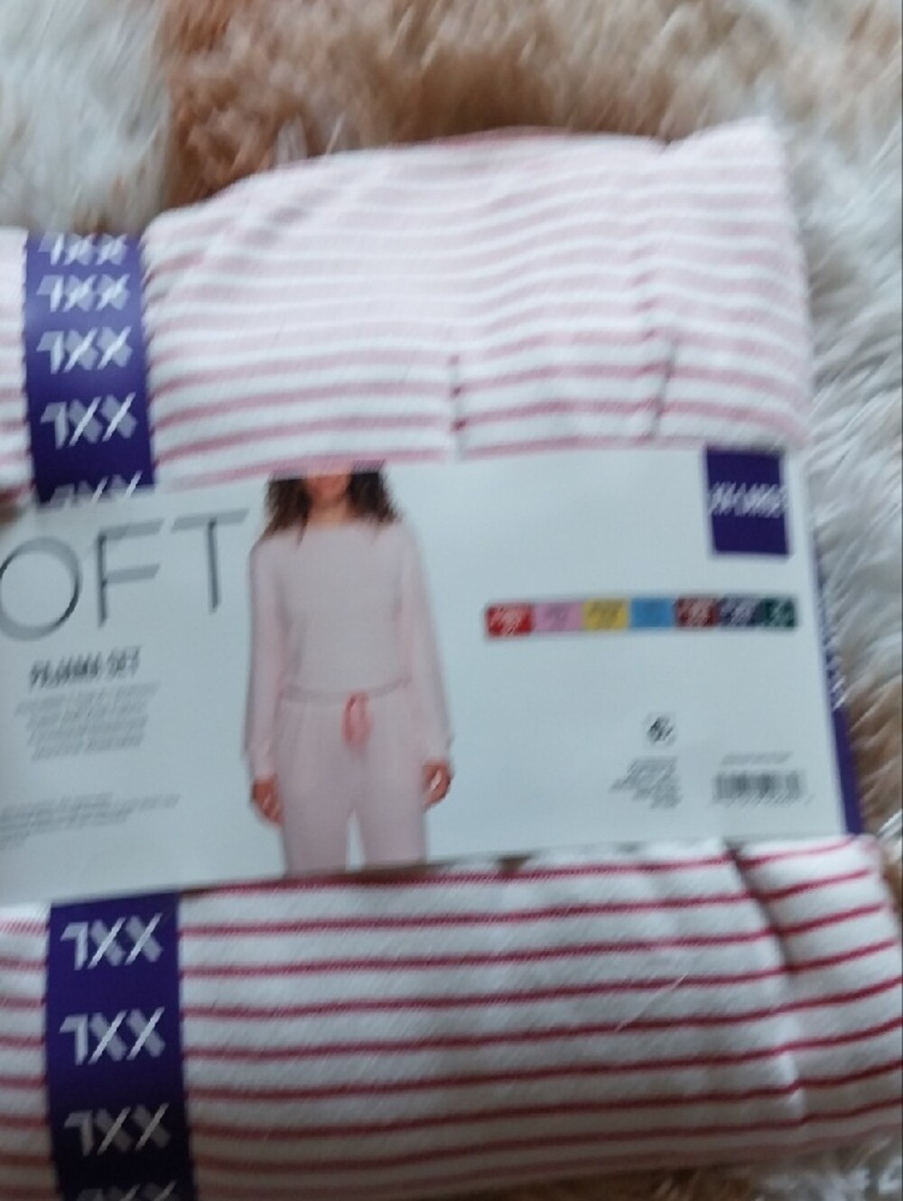 LOFT Pink & White Striped Pajama Set - Picture 4 of 4